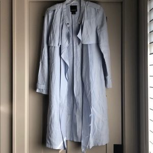 Nordstrom light blue trench coat xs